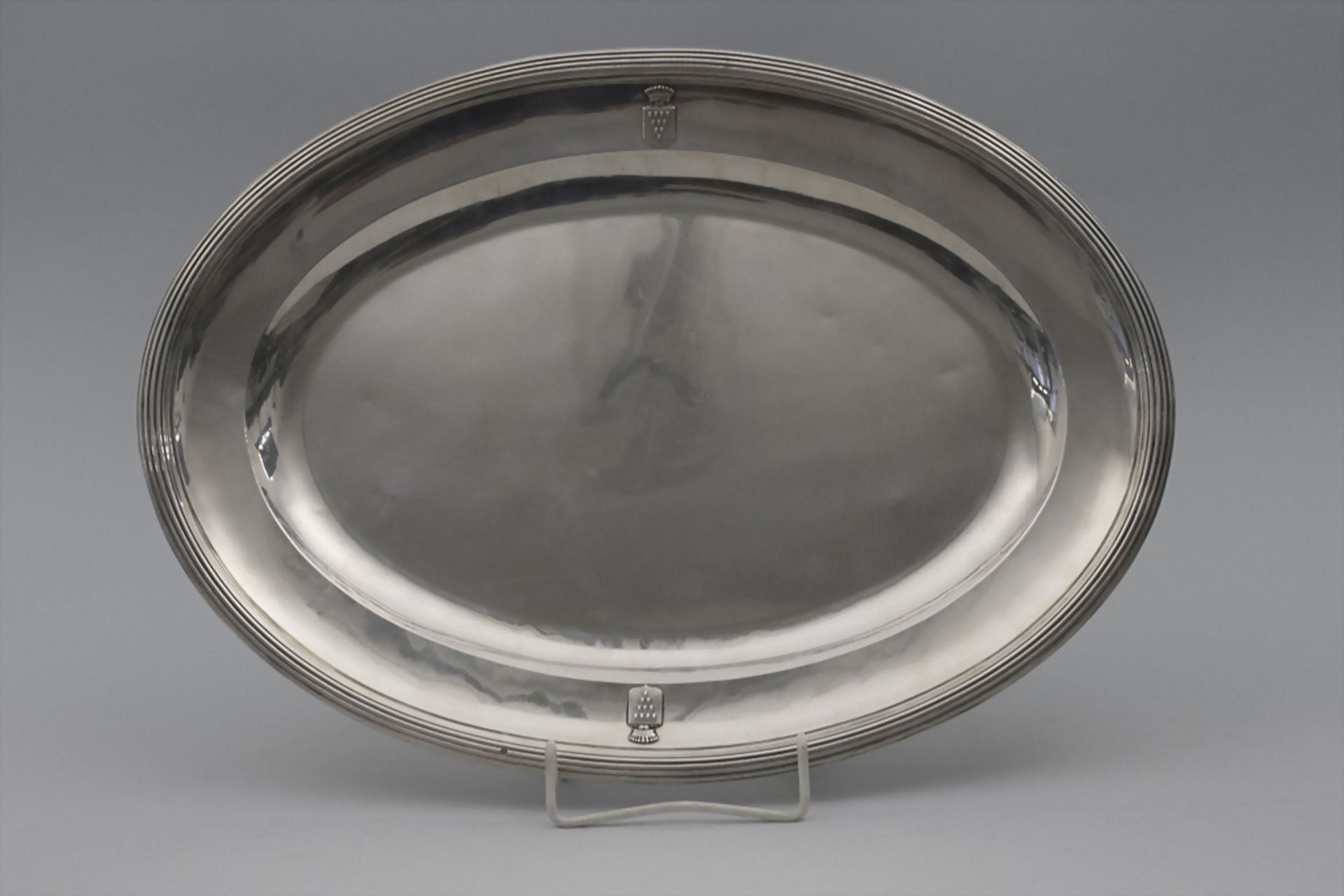 Ovale Plate / A large silver tray, Debain & Flament, Paris, 1870