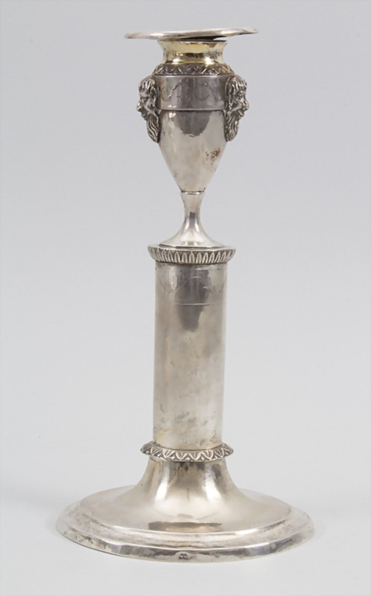 Paar Empire Kerzenleuchter / A pair of silver candlesticks, Wilhelm Hessenberg, Frankfurt am ... - Bild 12 aus 19