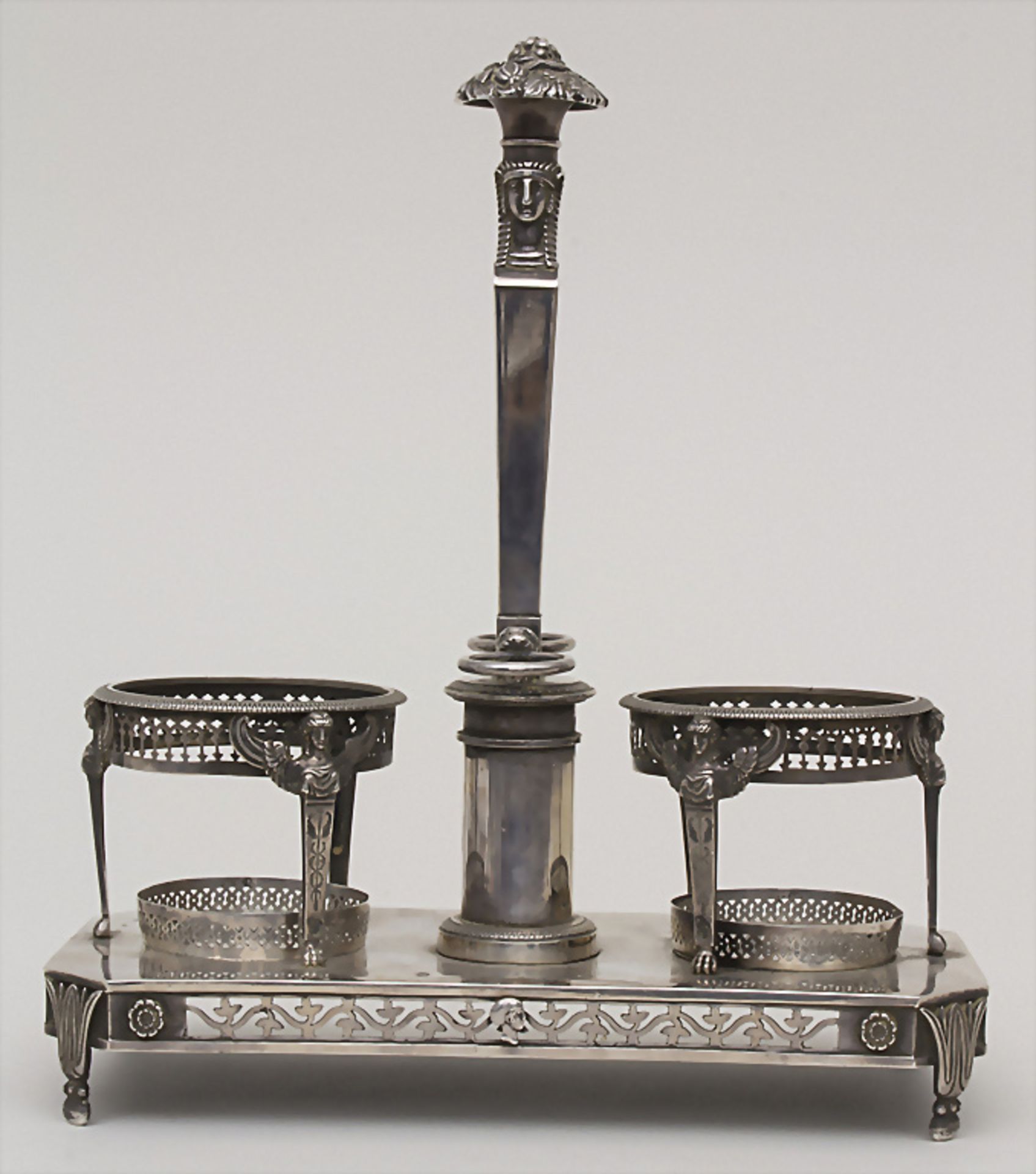 Empire-Huiliere / A silver oil and vinegar cruet set, Paris, 1798-1809 - Image 3 of 8
