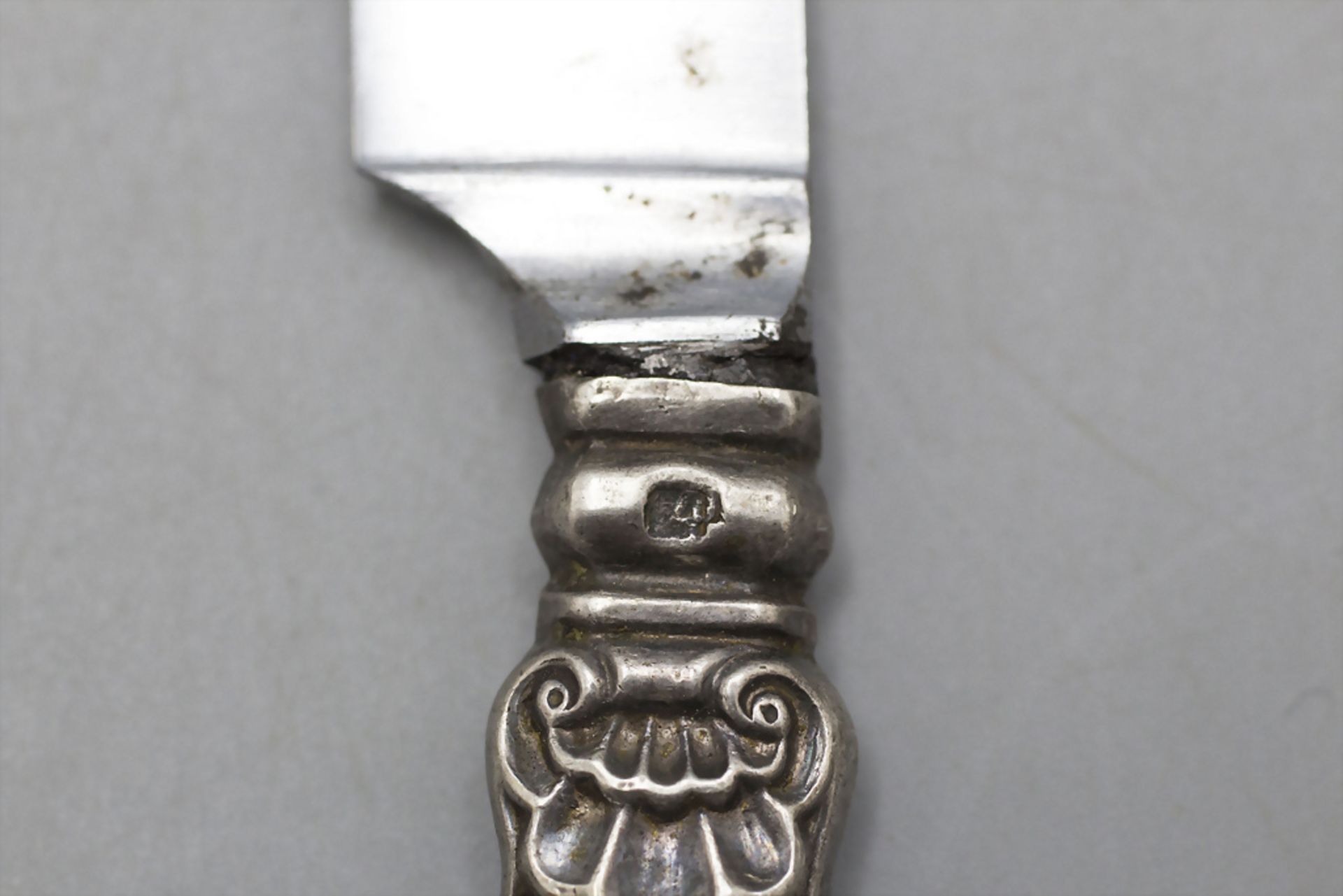 5 Teile Barock Besteck / 5 pieces of Baroque cutlery, Ende 18. oder Anfang 19. Jh. - Image 3 of 3