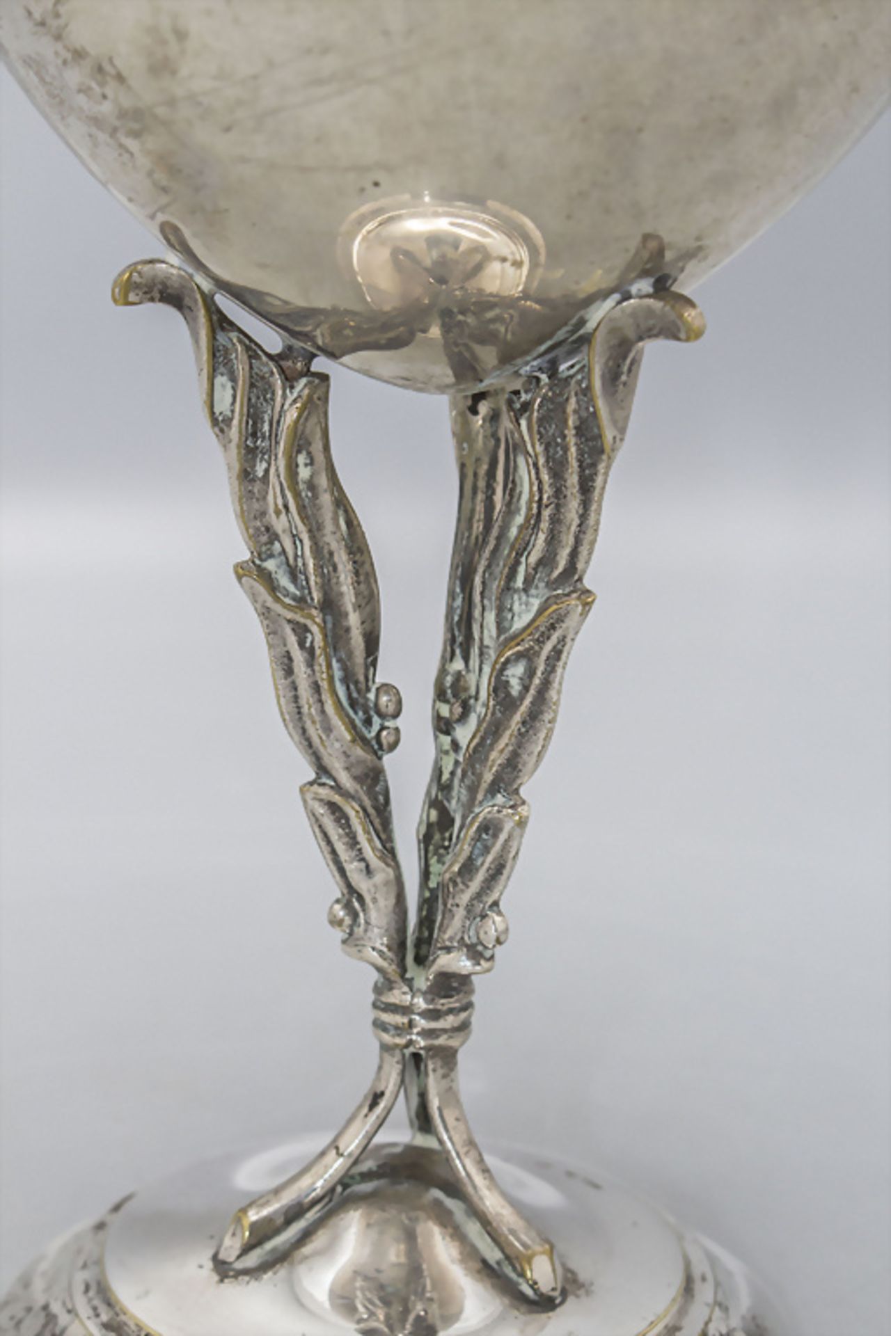 Jugendstil Fußschale / An Art Nouveau footed bowl, um 1920 - Bild 2 aus 4