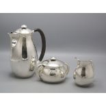 Art Déco Kaffeekern / A silver Art Deco coffee set, Hans Hansen, Denmark, 1930-1932