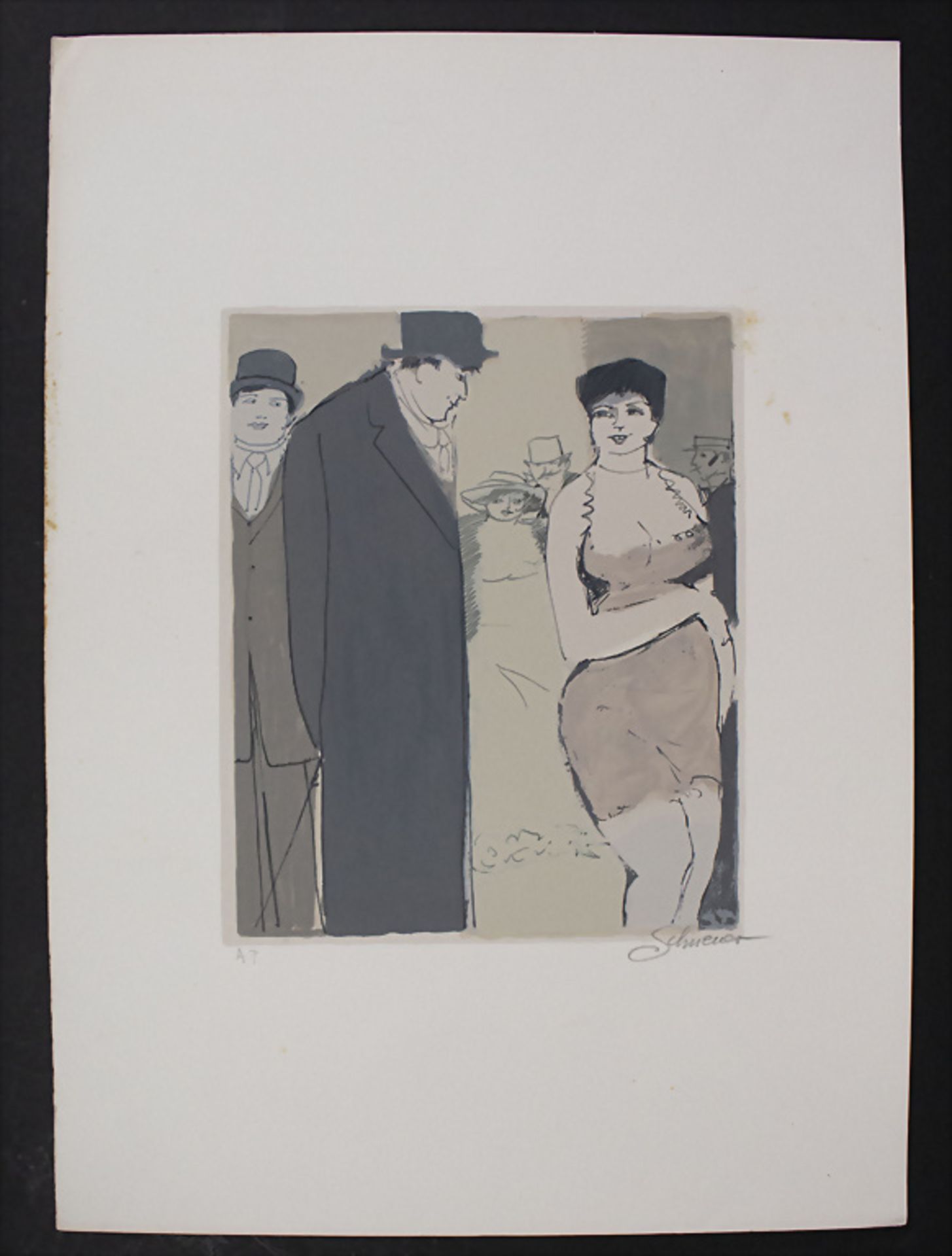 David SCHNEUER (1905-1988), 'Intensive Blicke' / 'Intense looks', 20. Jh. - Bild 2 aus 4