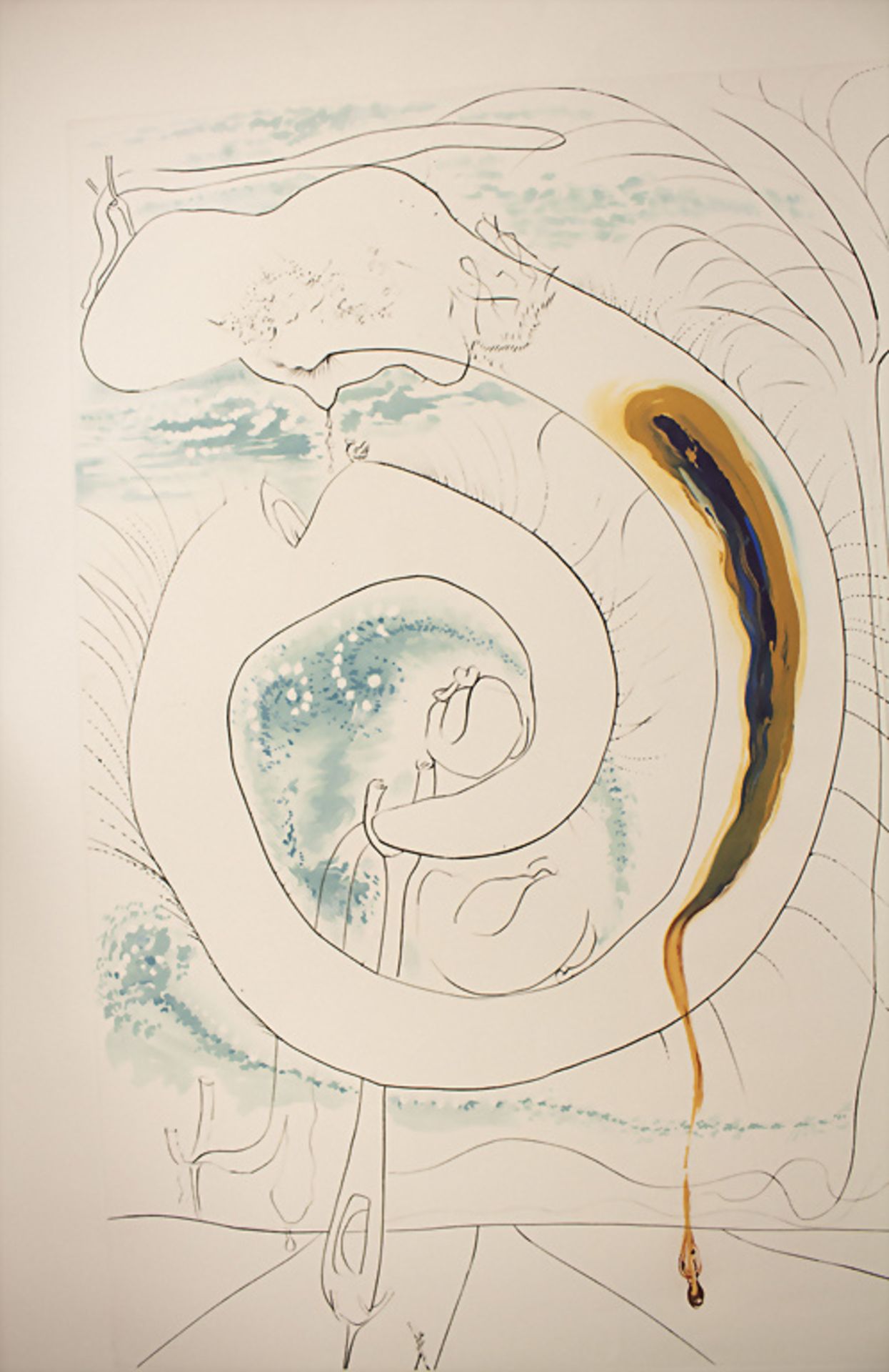 Salvador DALI (1904-1989), 'La Conquête du Cosmos Serie - Le Cercle viscéral du cosmos', 1974