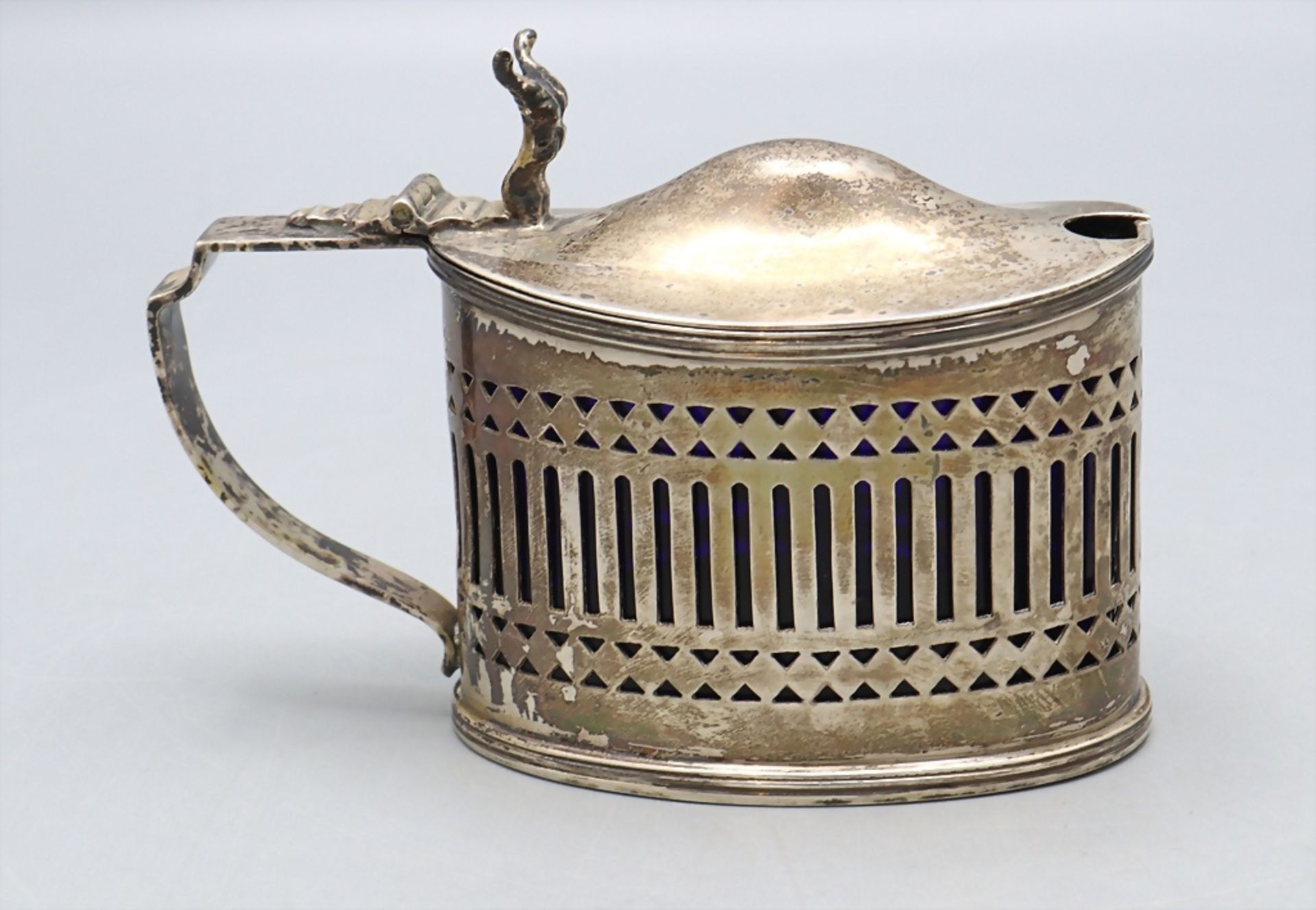 Senftopf / A silver mustard pot, Mappin & Webb, Chester, um 1920 - Bild 4 aus 10