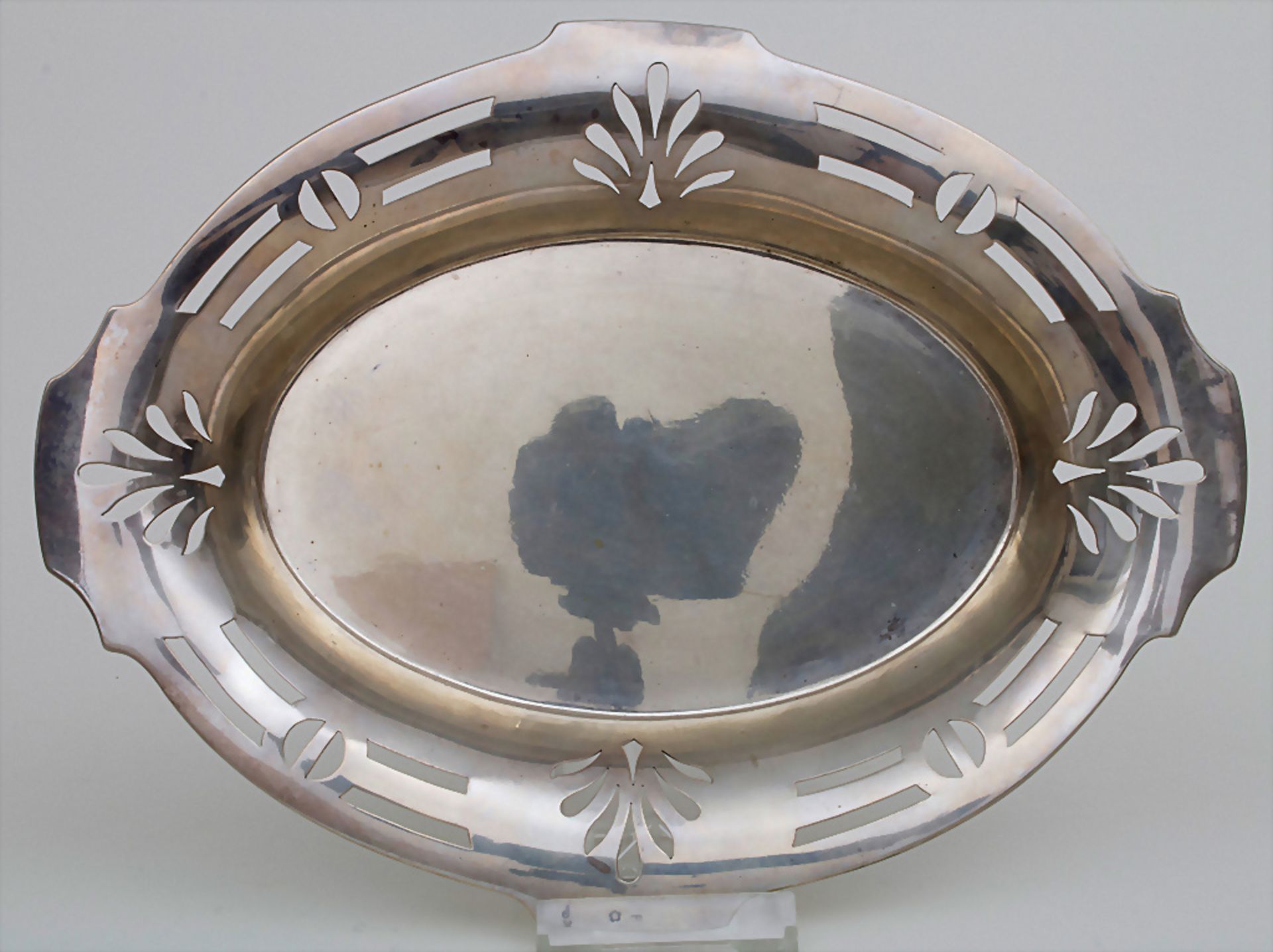 Ovale Jugendstil Silberschale / An oval Art Nouveau silver bowl, Wien / Vienna, um 1900