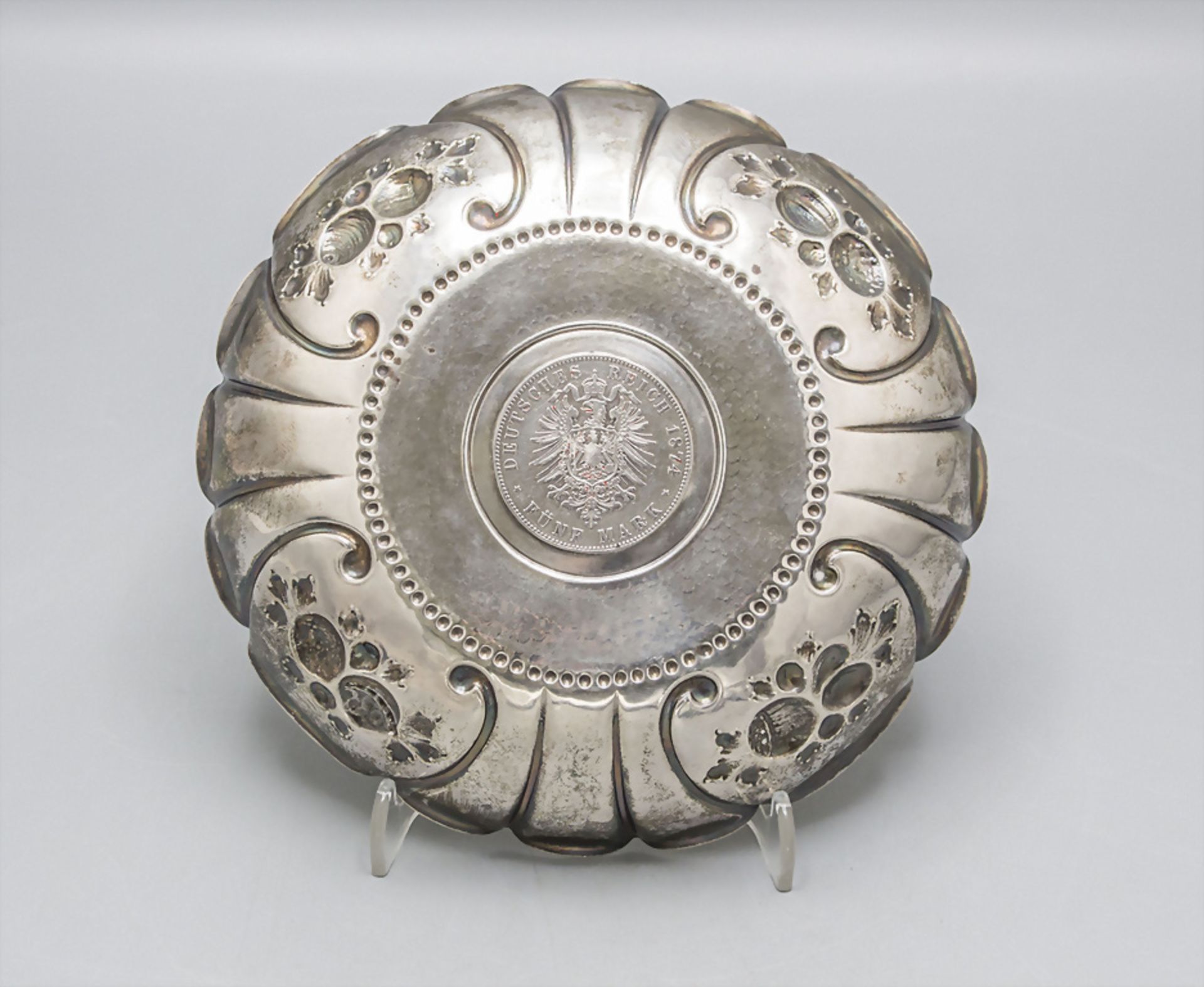 Münzschale / A coin tray, deutsch, Ende 19. / Anfang 20. Jh. - Bild 3 aus 4