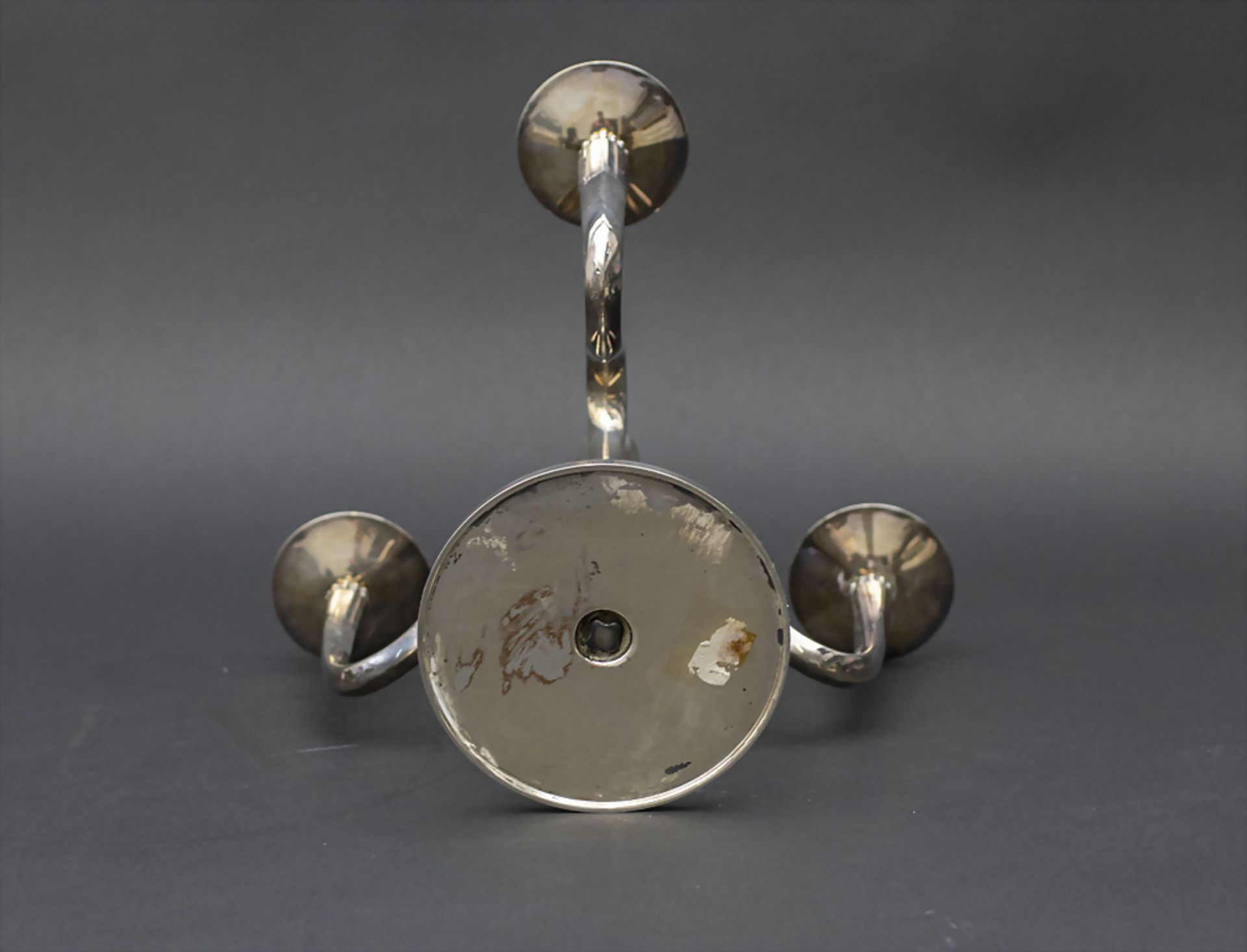 Art Déco Girandole / An Art Deco Sterling silver candle holder, Gebr. Deyhle, Schwäbisch ... - Bild 8 aus 9