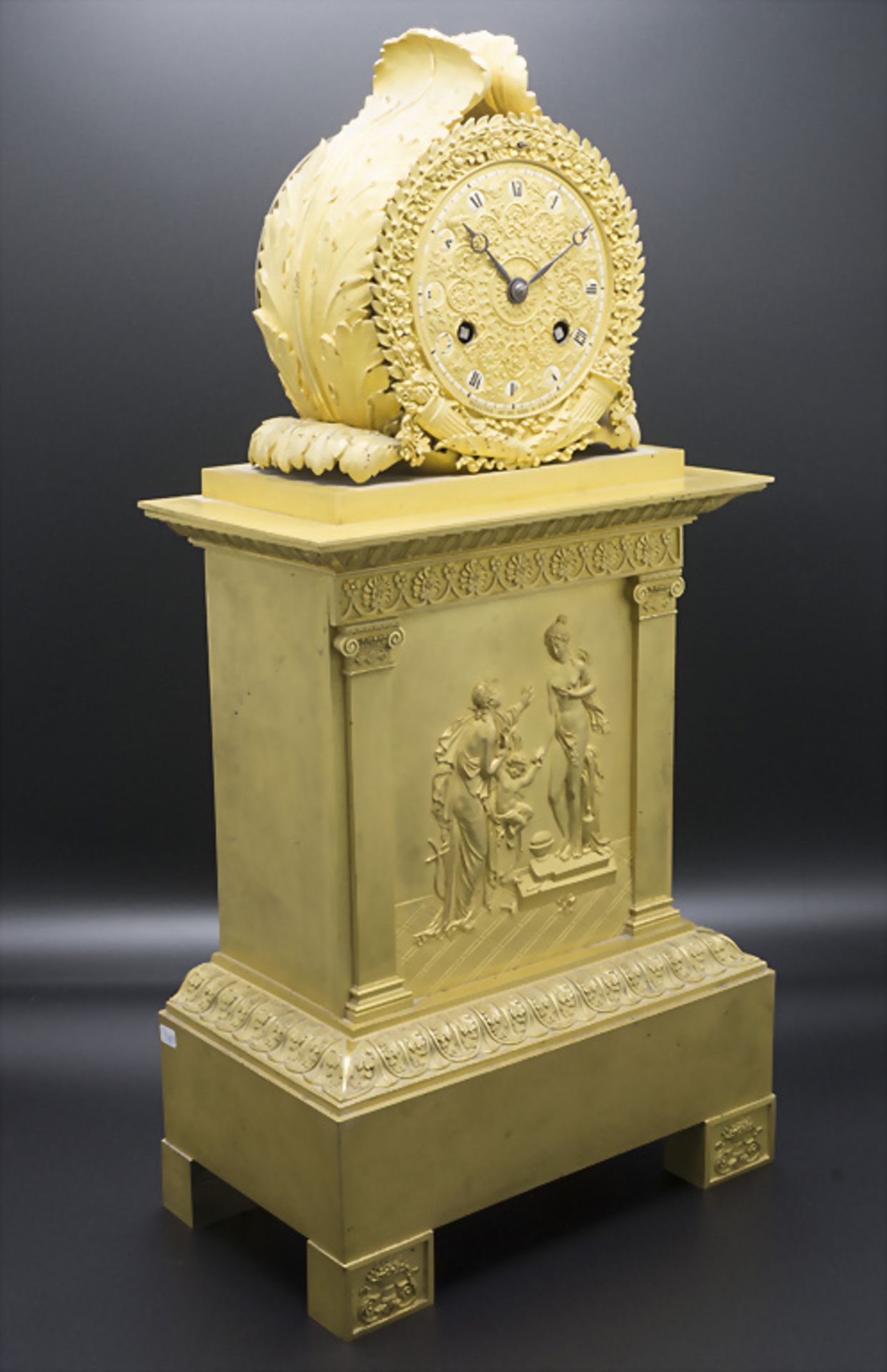 Empire Pendule 'Die Künste' / An Empire ormulu mantel clock 'The fine arts', Martina Horloge ... - Bild 2 aus 7