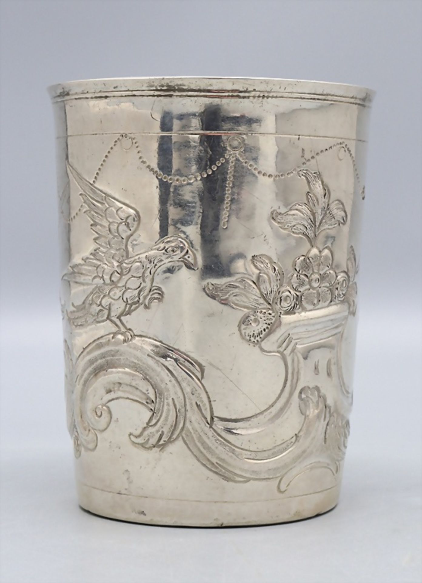 Rokoko Becher / A silver Rococo beaker, Moskau/Moscov, 1788 - Bild 3 aus 7