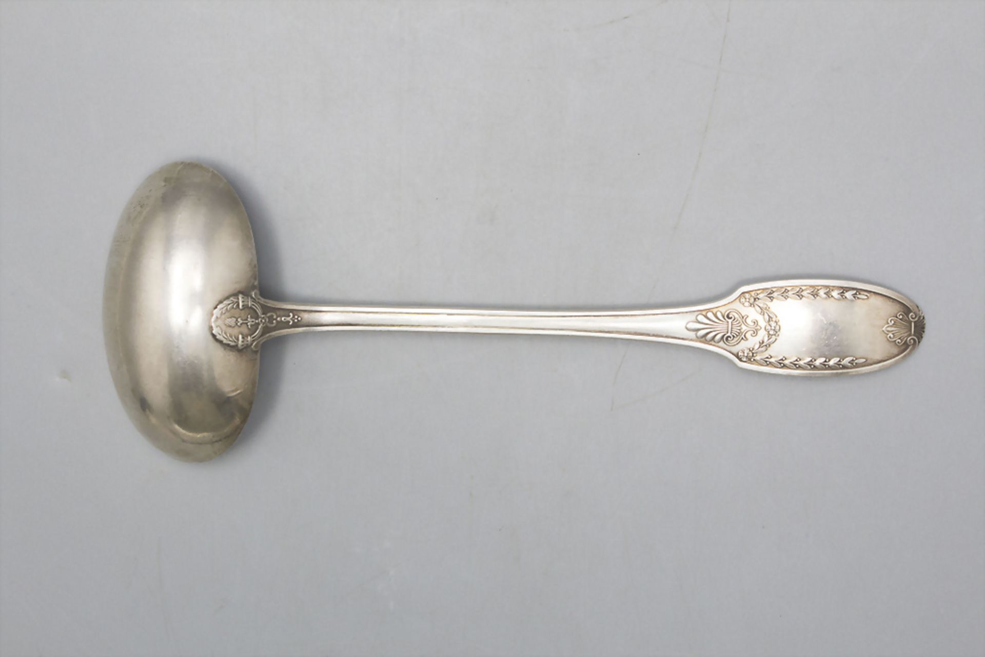 Saucenkelle / Saucenlöffel / A silver gravy ladle, Olier & Caron, Paris, um 1910 - Bild 4 aus 4