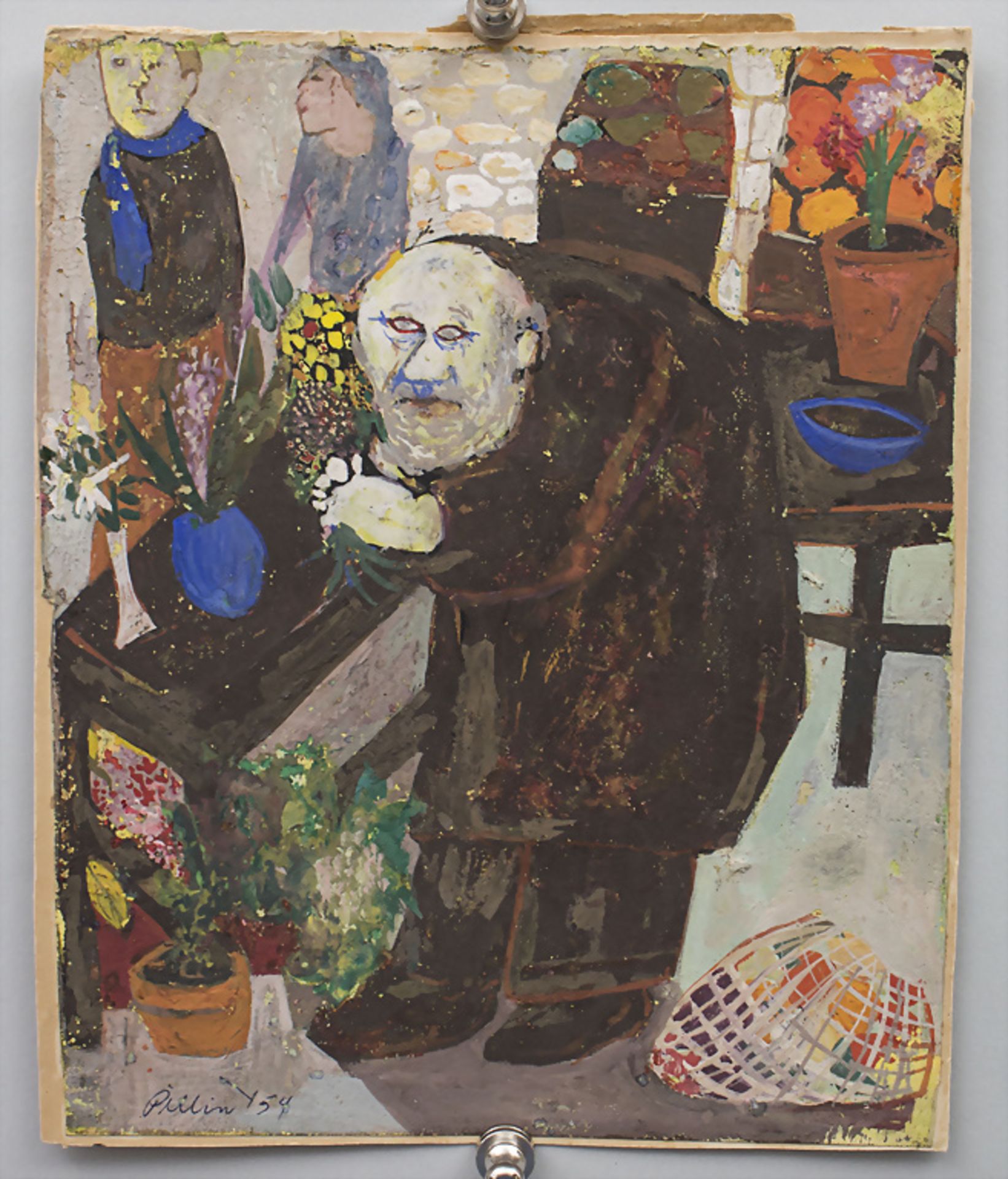 Polia PILLIN (1909-1992), 'Im Blumenladen' / 'In the flower shop', 1954