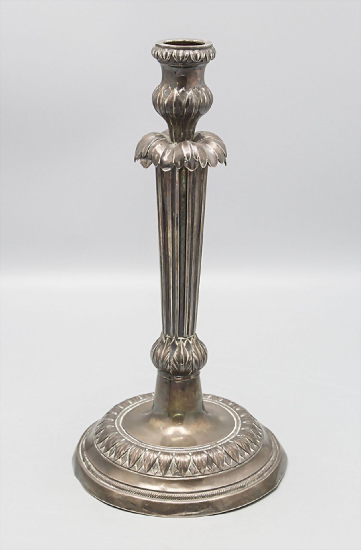 Kerzenleuchter / A silver candlestick, wohl Johannes Baptistus Verbercht, Antwerpen / Antwerp, 1788