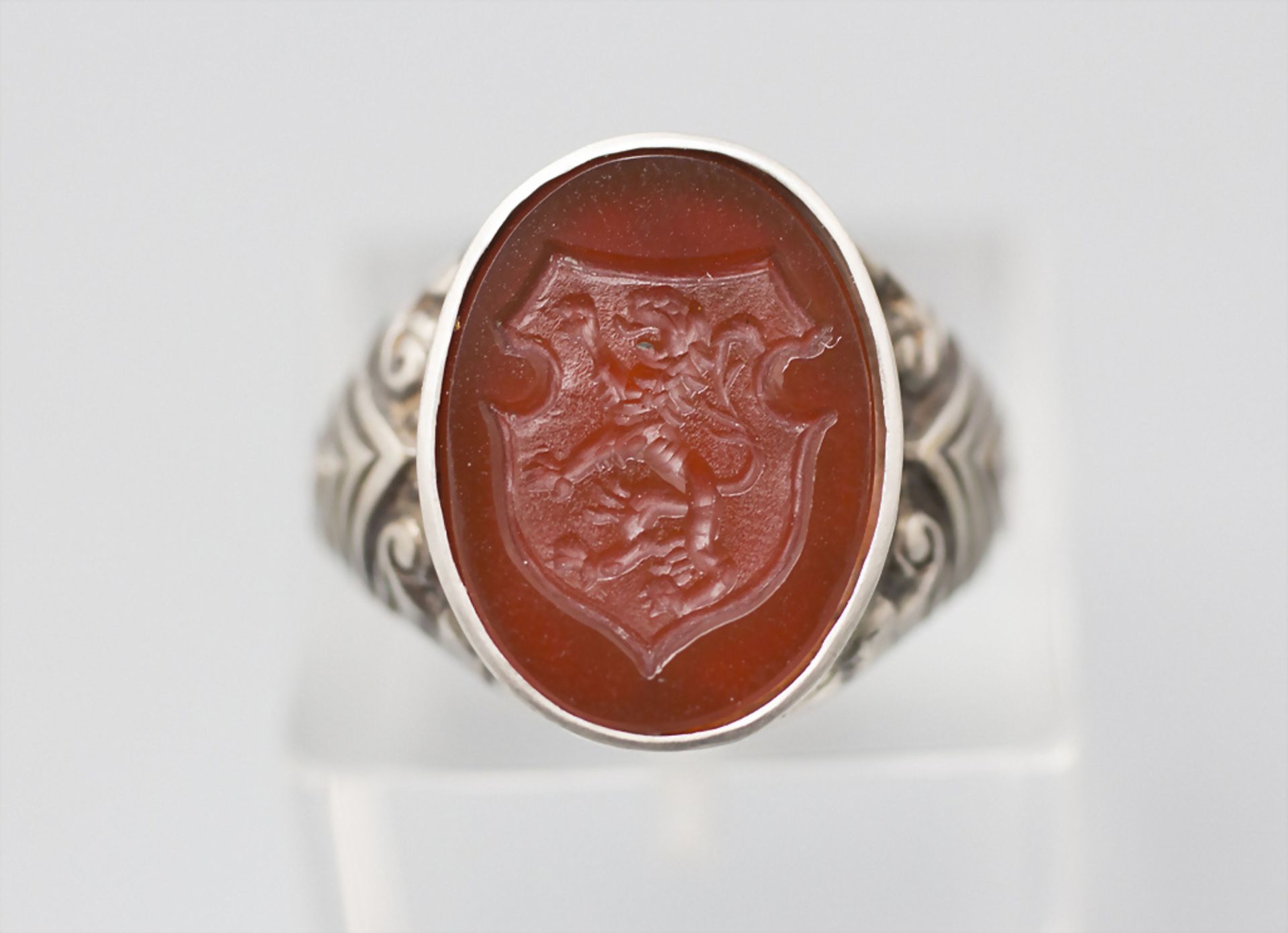 Siegelring / A silver seal ring, 20. Jh.