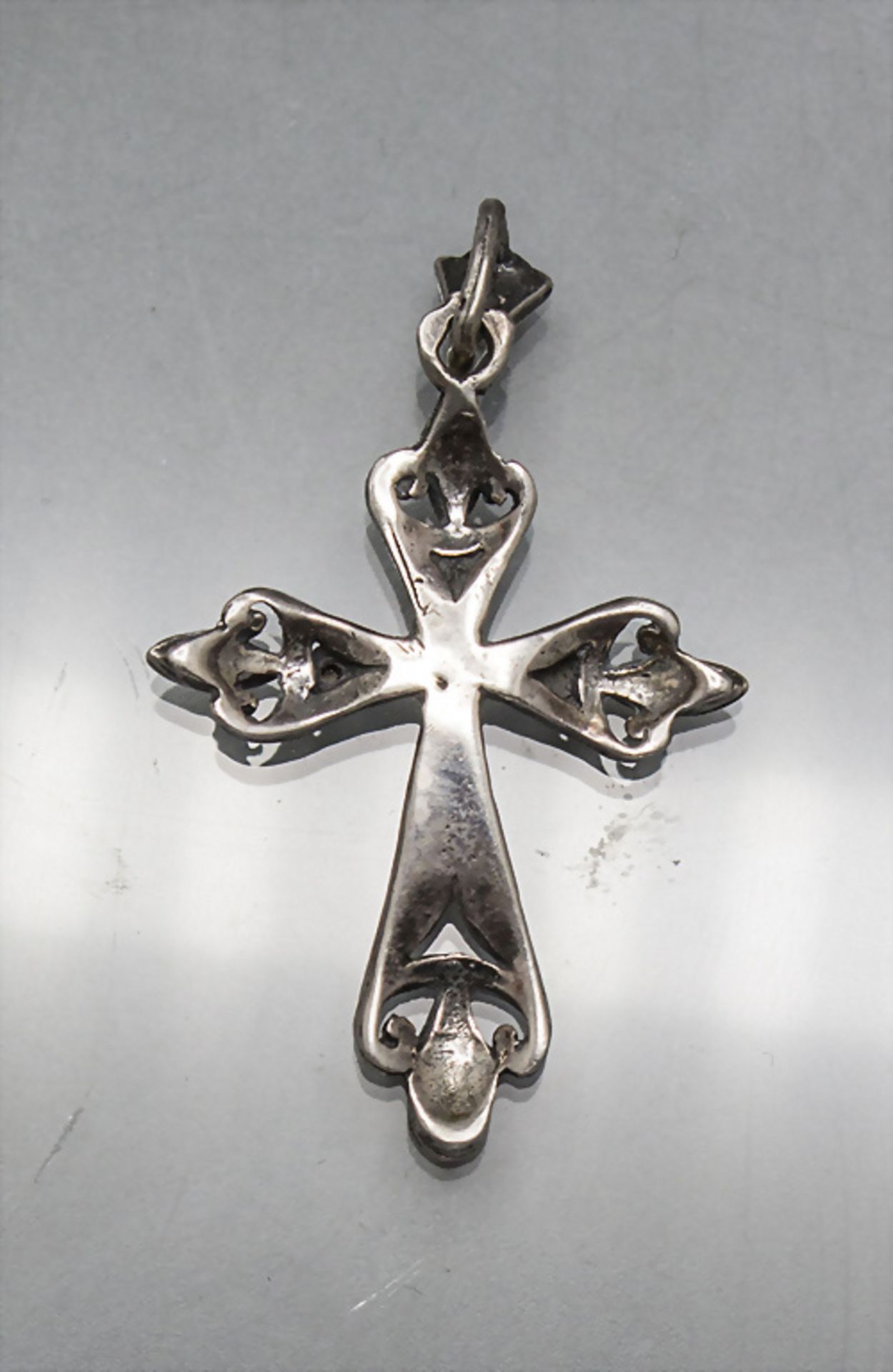 Kreuzanhänger / A cross pendant, Frankreich, um 1850 - Bild 2 aus 2