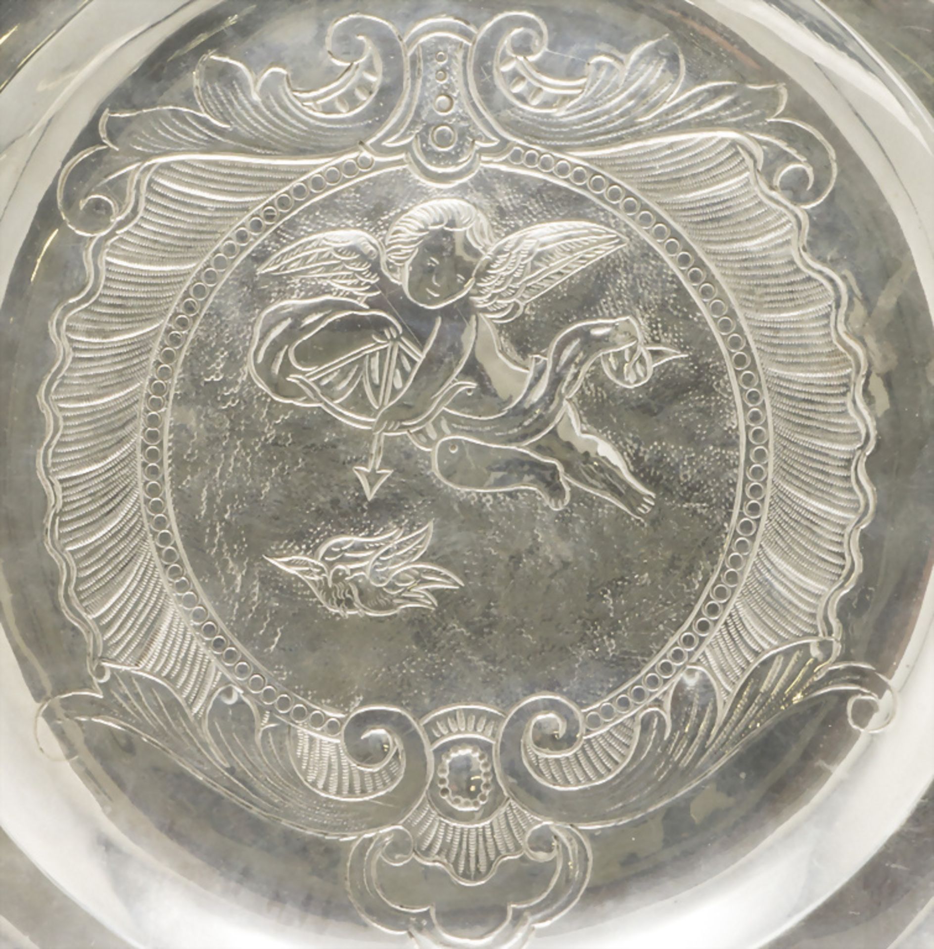 Allianzteller / A silver alliance plate, Claude Genu, Paris, 1744-1750 - Bild 2 aus 9