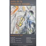 Marc CHAGALL (1887-1985), Konzertreihe Plakat / Poster for concert dates, Nuits de la ...