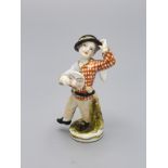 Putto mit Maske als Komödiant aus der Comedia dell'Arte / A cherub as comedian with a mask, ...