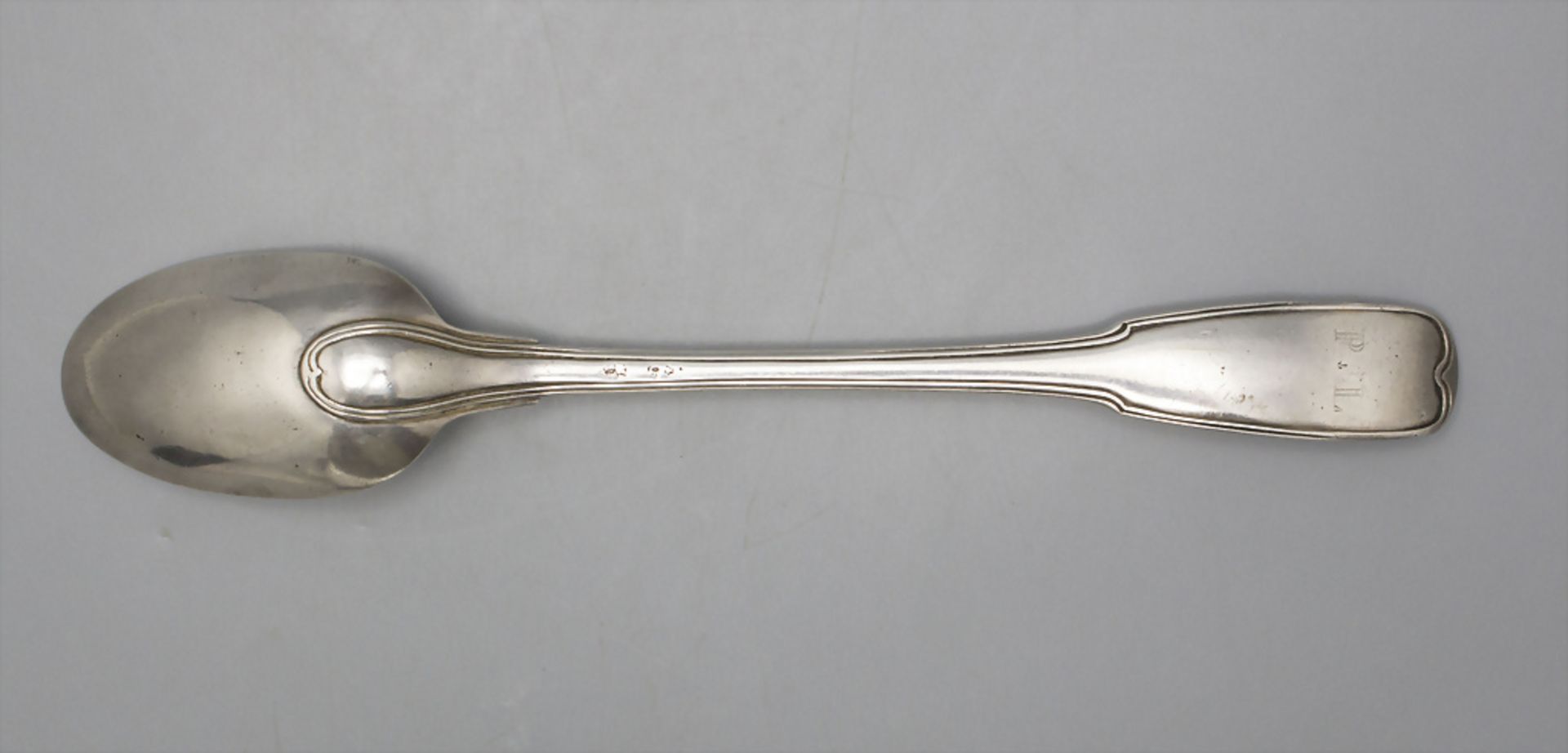 Barock Ragoutlöffel / A Baroque silver ragout spoon, Metz, um 1760 - Bild 3 aus 3