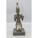 Bronzeskulptur 'Opfernder Pharao Sened' / A bronze sculpture 'Offering pharao Sened', wohl ...
