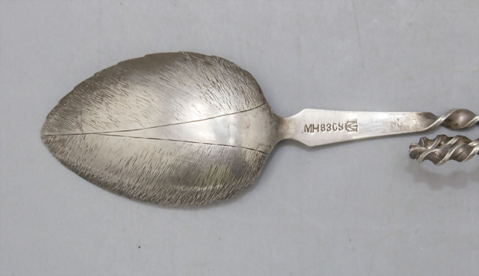 Löffel für Teedose / A silver tea caddy spoon, Marius Hammer, Bergen, Norwegen, Ende 19. Jh. - Image 3 of 3