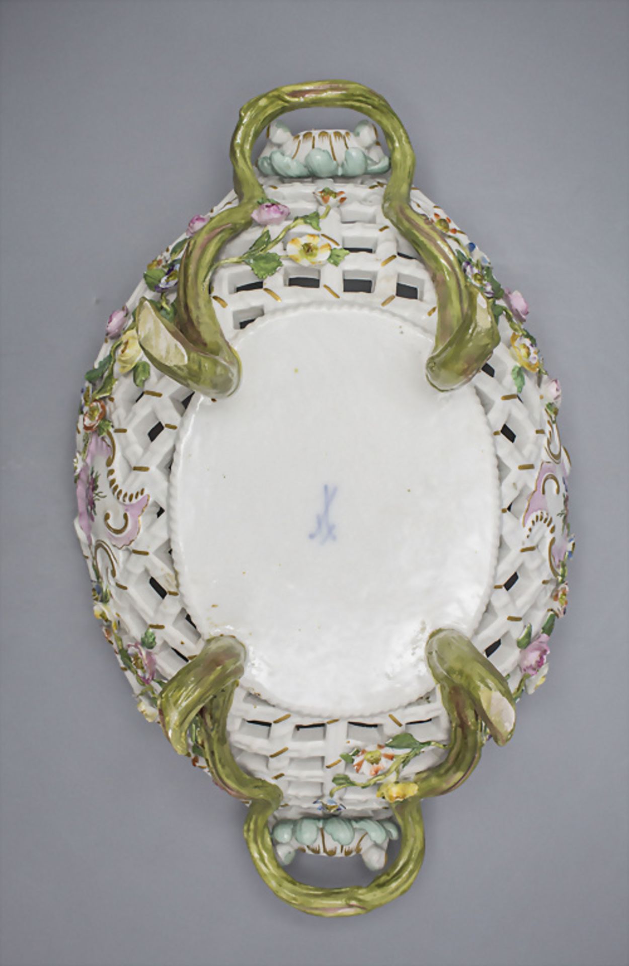 Florale Durchbruchschale / A floral bowl, Meissen, 1860-1924 - Bild 5 aus 5