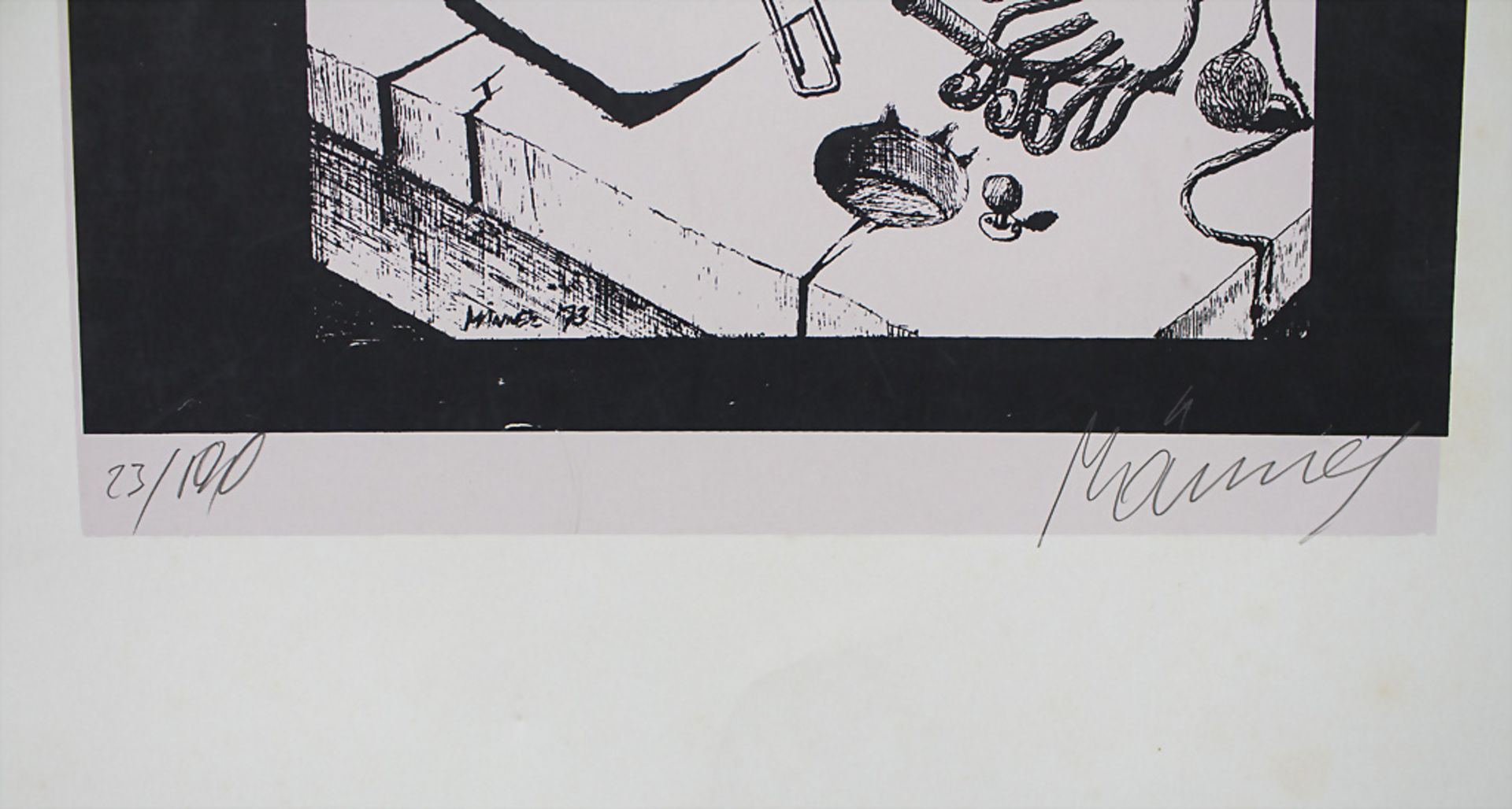 Emil MÄNNER (1893-1990), 'Der Büroangestellte' / 'The office employee', nach 1973 - Image 3 of 4