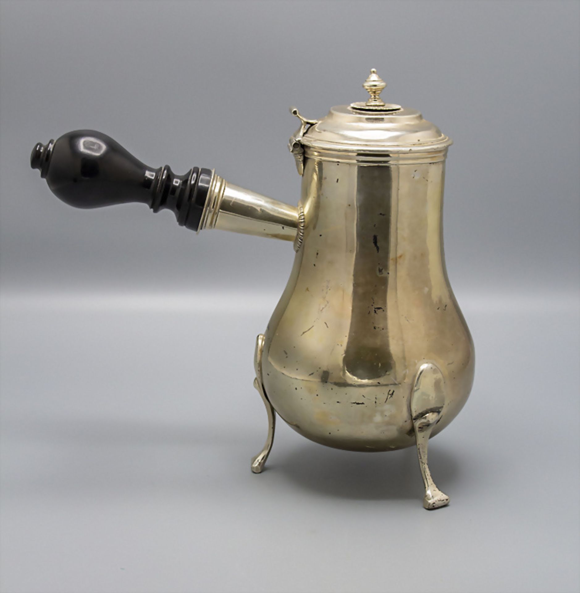 Barock Schenkkrug / A Baroque silver jug, Chocolatiere, Pierre-Louis Bouvier, Trévoux bei ... - Image 3 of 10