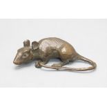 Tenpai Bronze/Kupfer Ratte / A Tenpai bronze/copper rat, Japan, Meiji-Periode, Anfang 20. Jh.