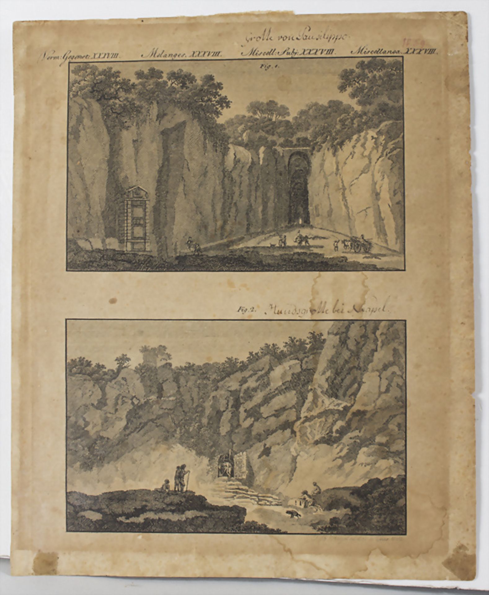 Drei Blätter Druckgrafiken / Three prints, 1802 - Image 8 of 8