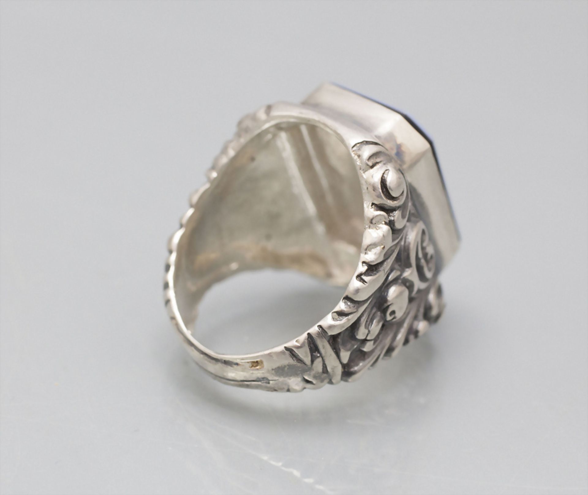 Siegelring / A silver seal ring, 20. Jh. - Image 3 of 4