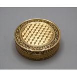 Gold Tabatiere / An 18 ct gold snuff box, Frankreich, um 1800