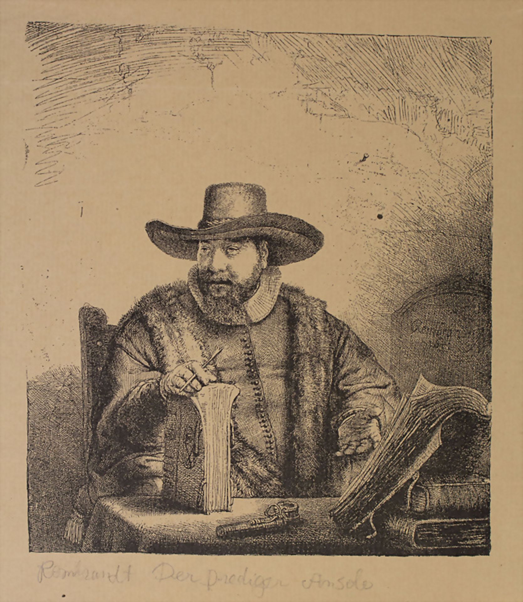 REMBRANDT (1606-1669), 'Cornelis Claesz. Anslo', um 1910