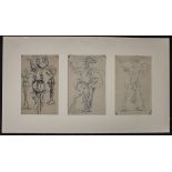 Jacques LIPCHITZ (1891-1973), 3 Skizzen / A set of three sketches