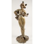 Lucien Charles Edouard ALLIOT (1877-1967), Jugendstil Skulptur 'Flora' / Art Nouveau sculpture ...