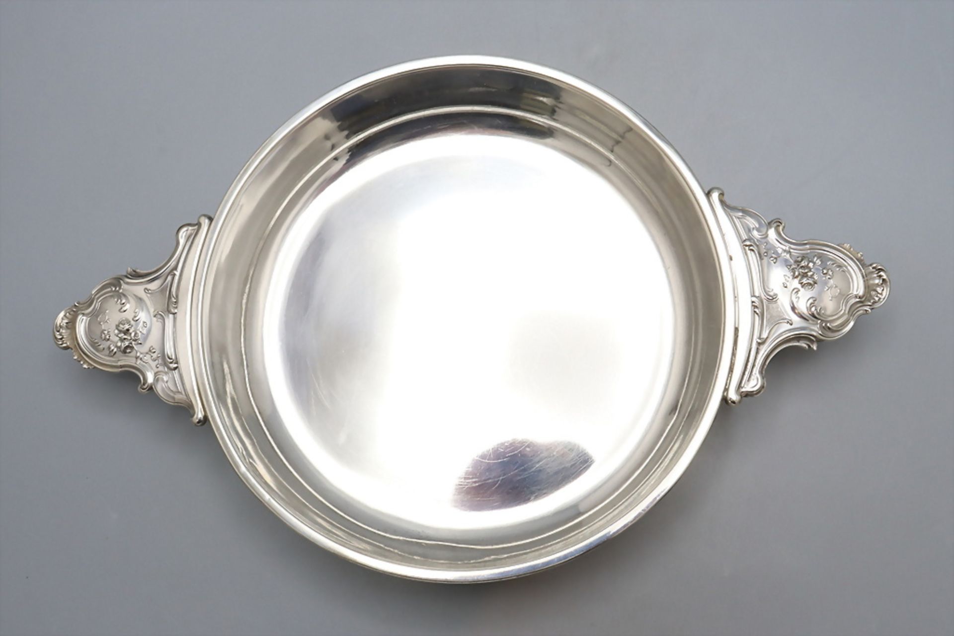 Silberschale mit Handhaben / A silver bowl with handles, Alphonse Debain, Paris, um 1900 - Image 2 of 5