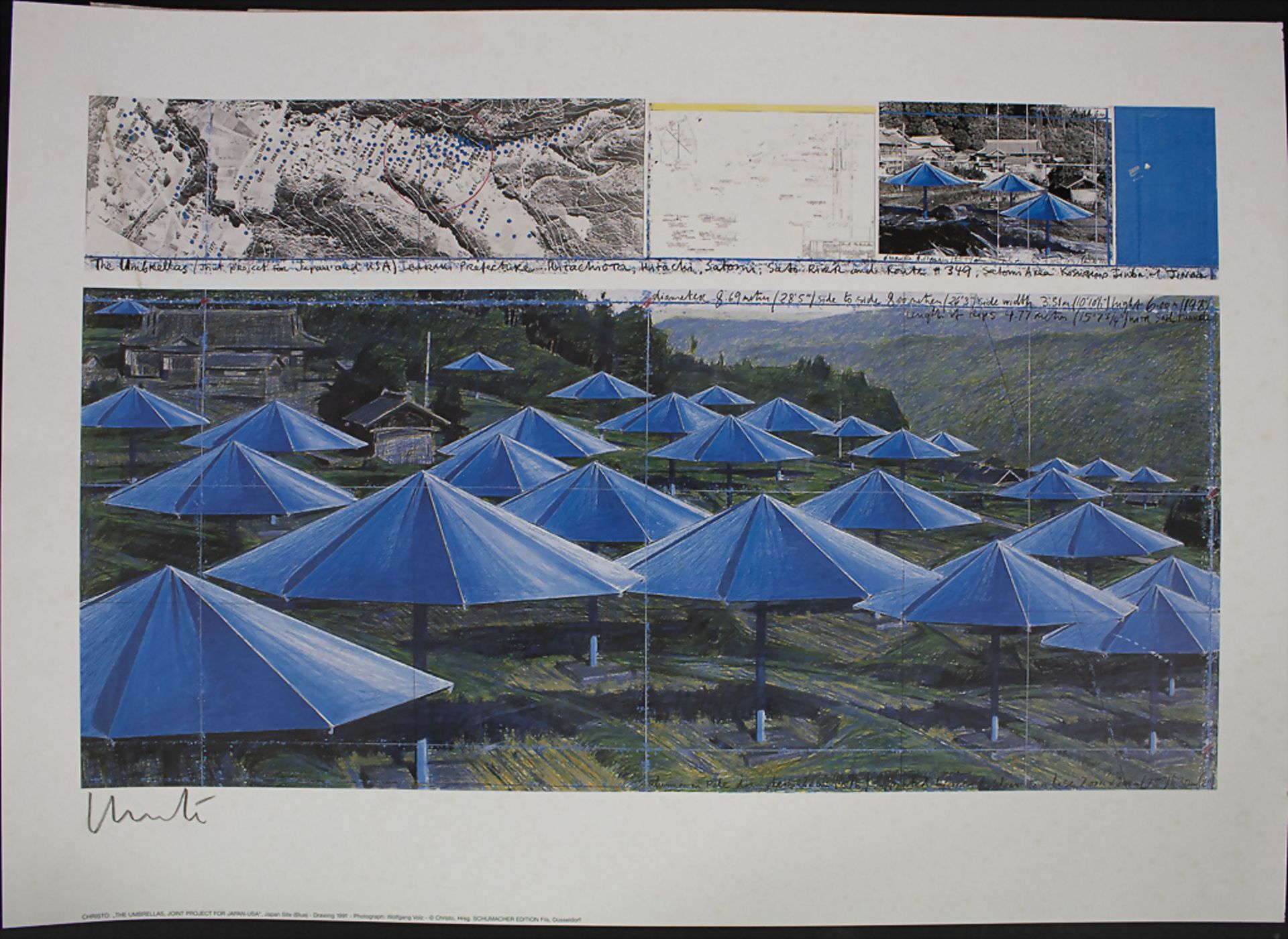 CHRISTO & Jeanne-Claude (1935-2020), 'The Umbrellas, joint project for Japan-USA, 1991