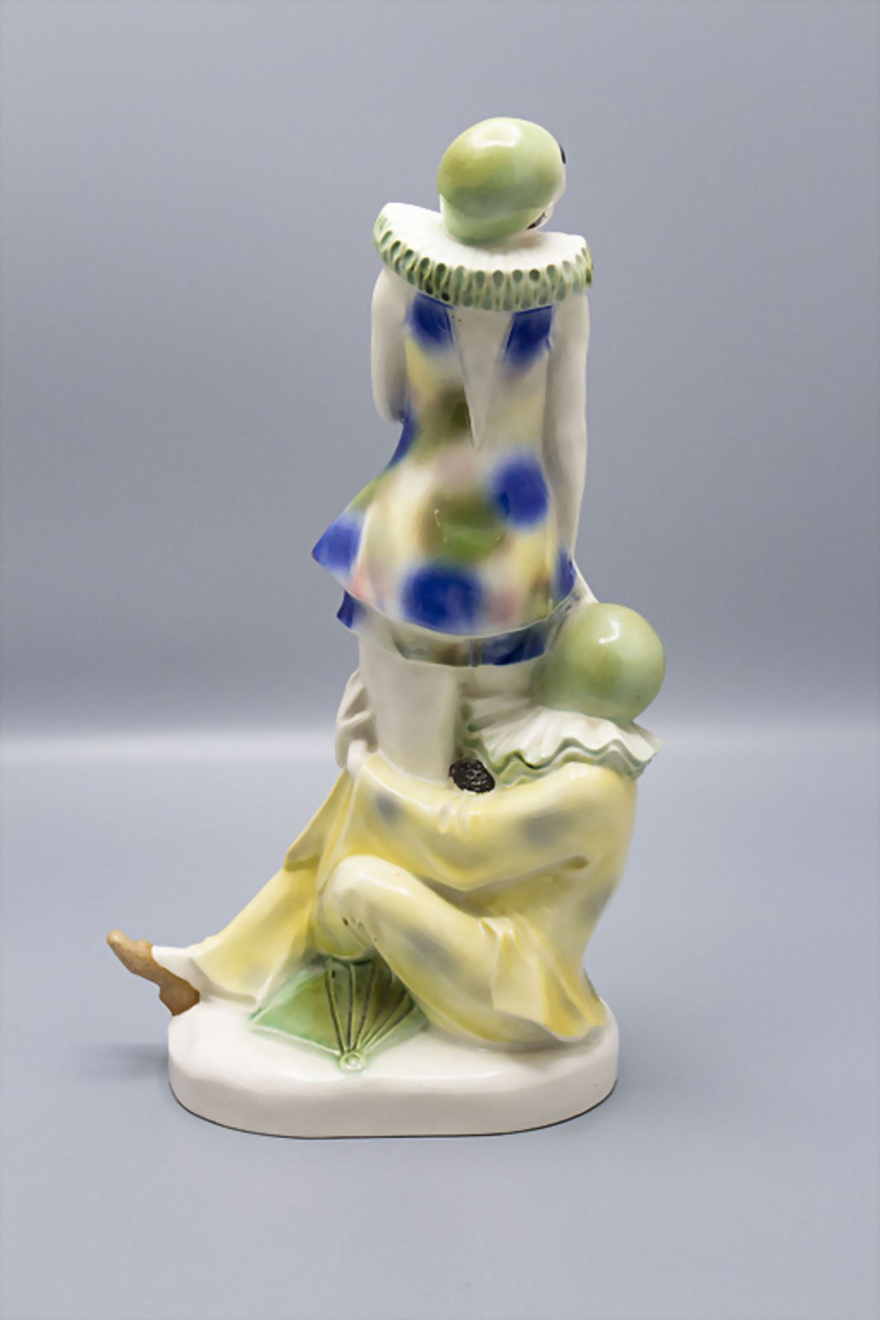 Art Déco Figurengruppe 'Aschermittwoch' / An Art Deco ceramic couple 'Ash Wednesday', deutsch, ... - Image 3 of 5