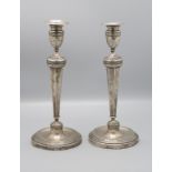 Paar Empire Kerzenleuchter / A pair of silver Empire candlesticks, Lüttich/Liège, um 1820