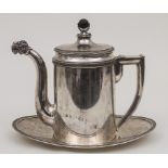 Empire Kaffekanne mit Présentoir / A coffee pot with plate, Schweiz, um 1810