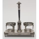 Empire-Huiliere / A silver oil and vinegar cruet set, Paris, 1798-1809