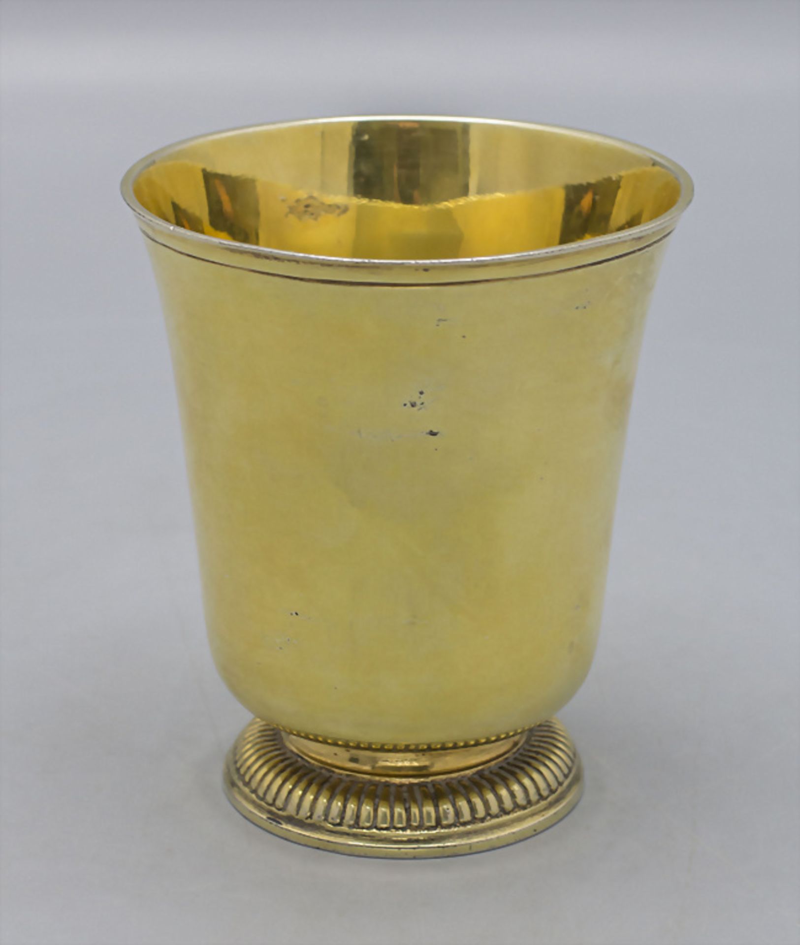 Barock Becher / A silver Baroque beaker, Johann Jacob Hauser, Straßburg/Strasbourg, 1740-1750