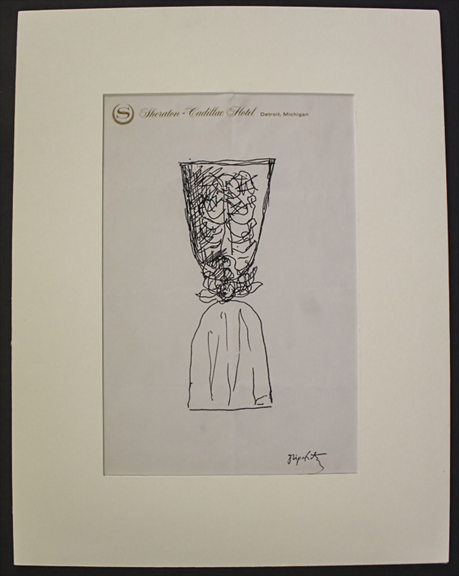 Jacques LIPCHITZ (1891-1973), Skizze 'Kelch' / Sketch of a goblet - Image 2 of 3