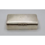 Zigarettendose / A silver cigarette box, Birmingham, um 1930