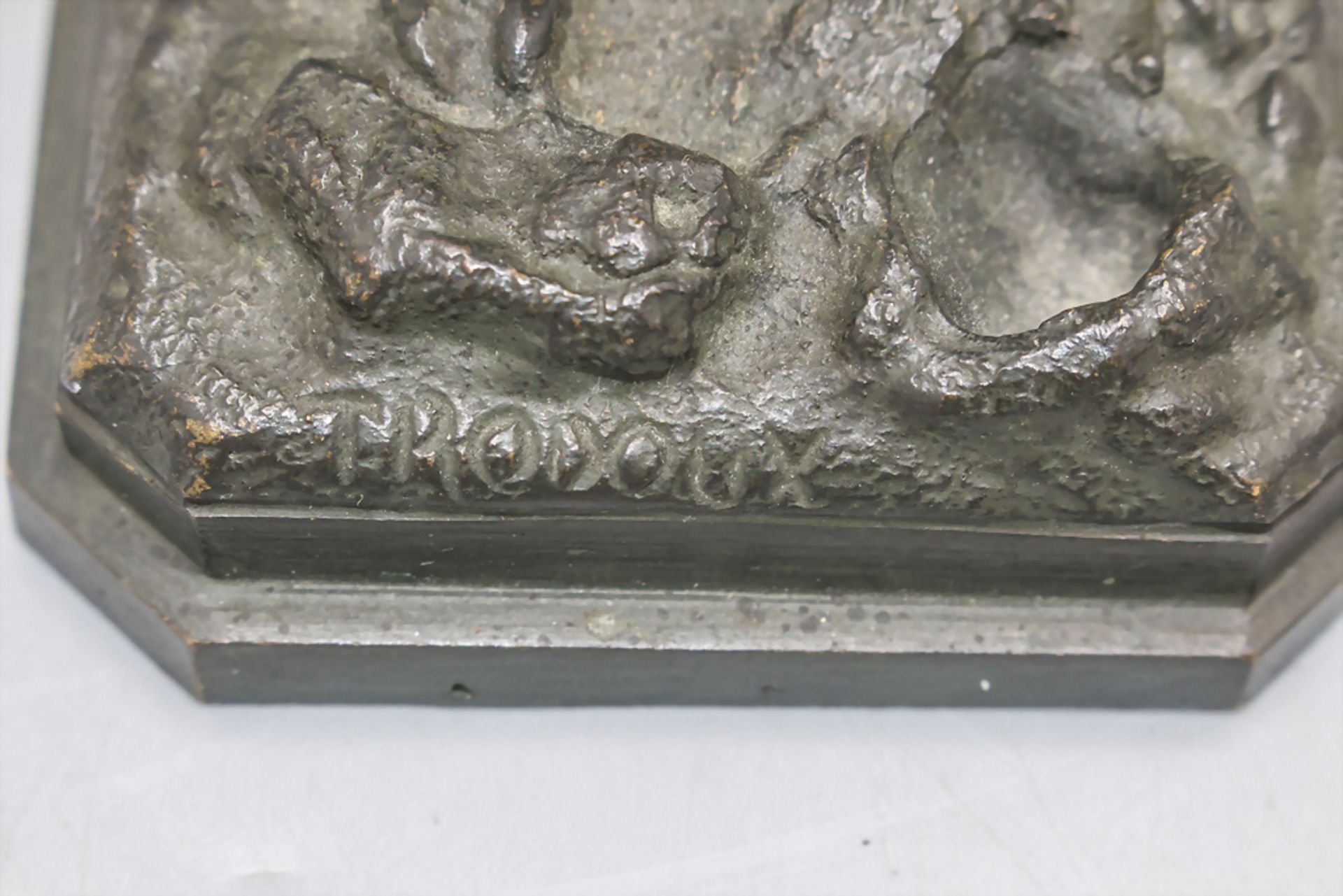 Henri Emile Adrien TRODOUX (tätig im 19. Jh.), Bronze 'Goldfasan' / Bronze figure 'Golden Pheasant' - Image 6 of 6