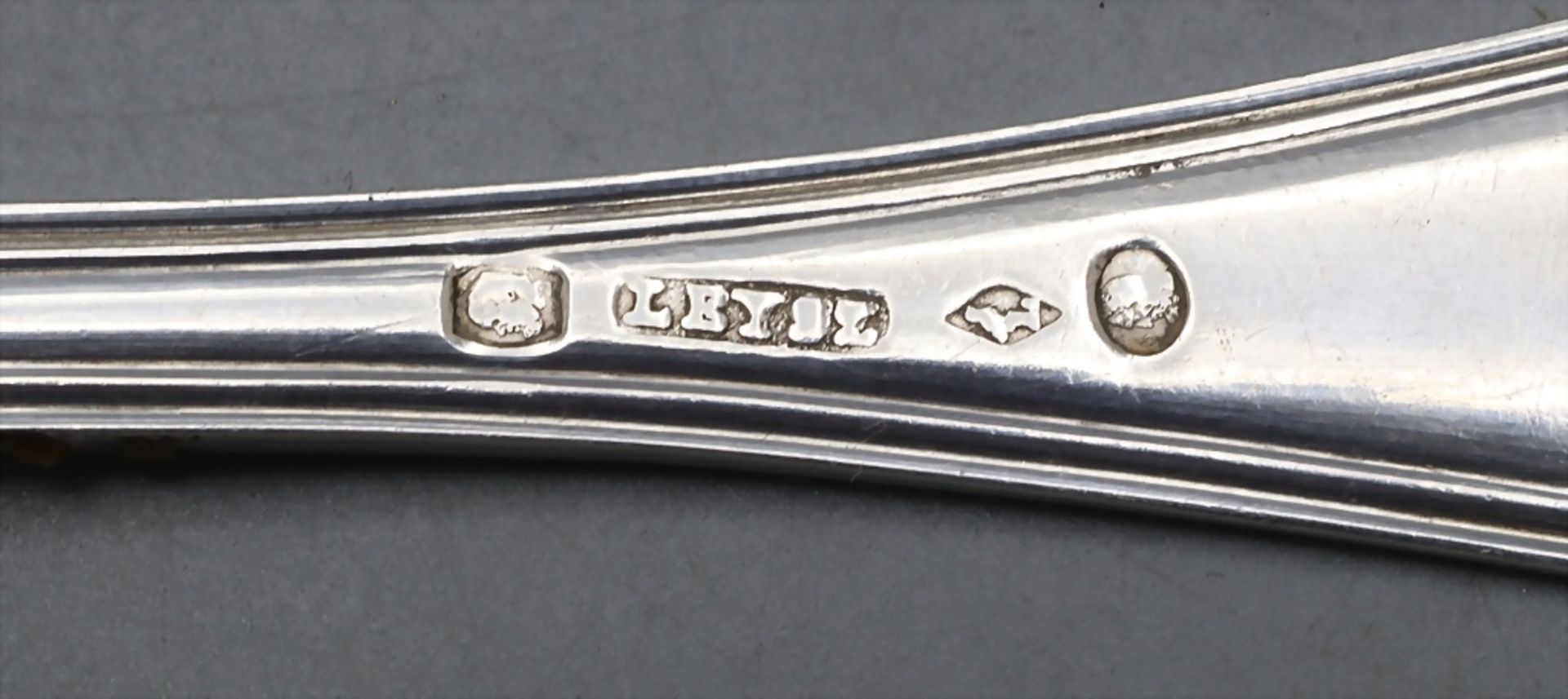 6 Löffel und 6 Gabeln / 6 silver spoons and 6 silver forks, Leysz, Straßburg/Strasbourg, 1819-1838 - Image 4 of 5