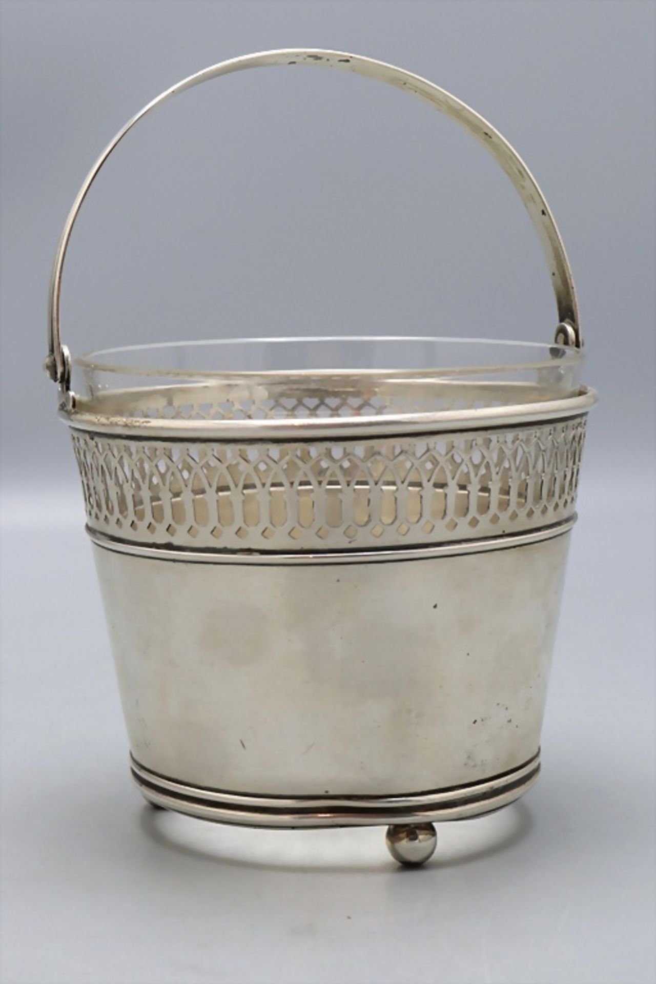 Korbschale mit Henkel / A silver basket with handle, Brand-Hier Co., USA, Anfang 20. Jh. - Image 2 of 8