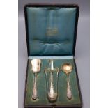 4 Teile Vorlegebesteck / A set of 4 pieces of serving cutlery, Tallois & Mayence, Paris, um 1900