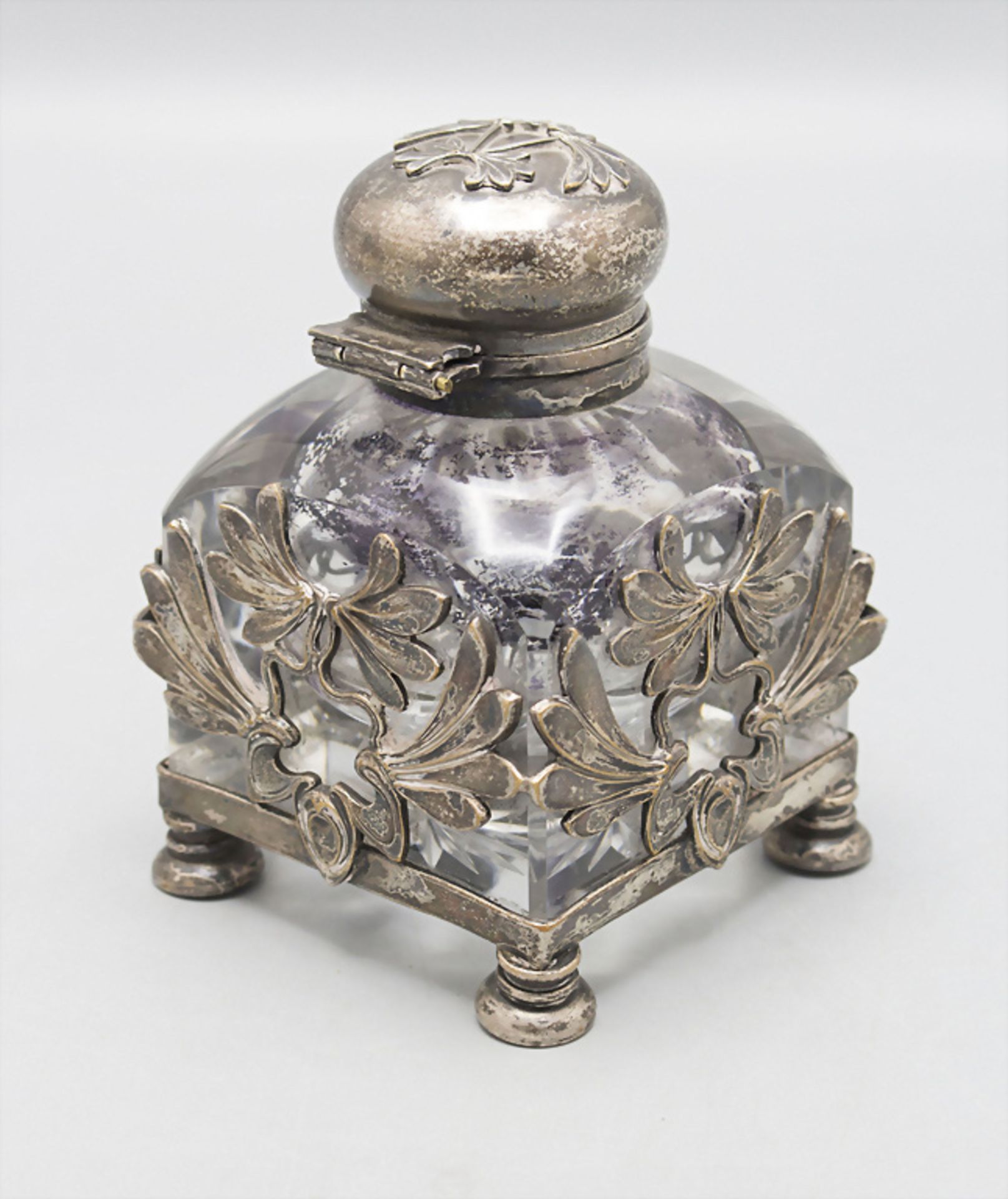 Jugendstil Tintenfass / An Art Nouveau inkwell, um 1900 - Bild 4 aus 5