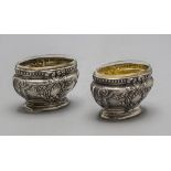 Paar Salieren / Gewürzschälchen / A pair of salt cellars, Frankreich, um 1880